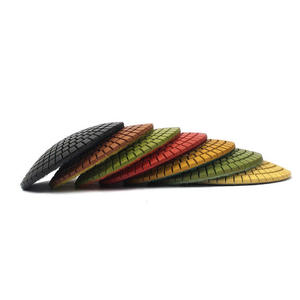 4'' convex flexible wet diamond polishing pad for curved shape countertop grinding polishing